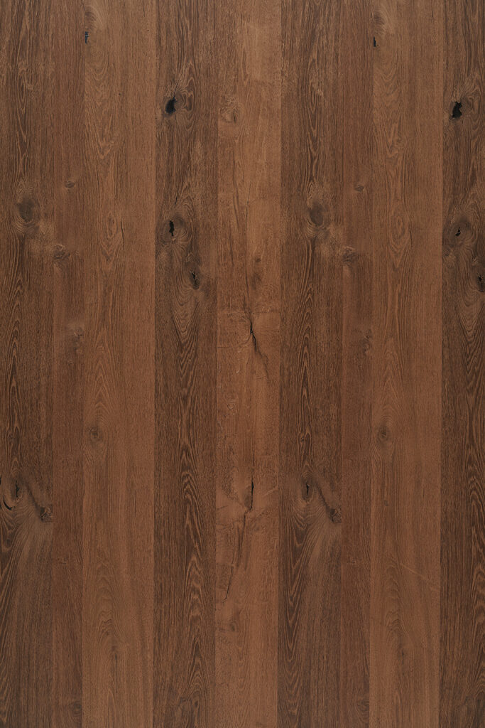 Faneruota plokštė, ąžuolo lukštas, dūminta faneruotė